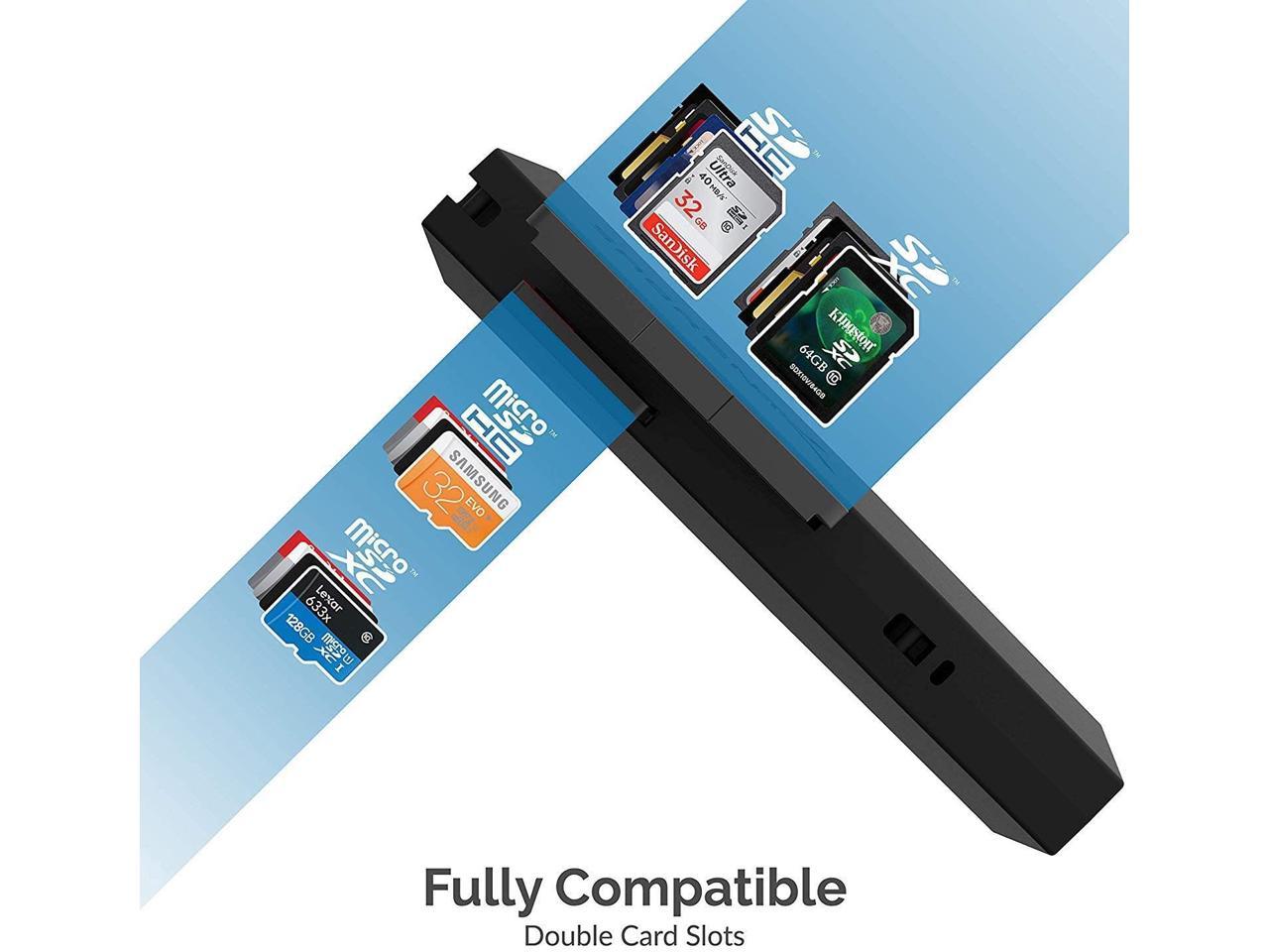 Sabrent Mini USB 3.0 Micro SD and SD Card Reader (CR-UMSS)