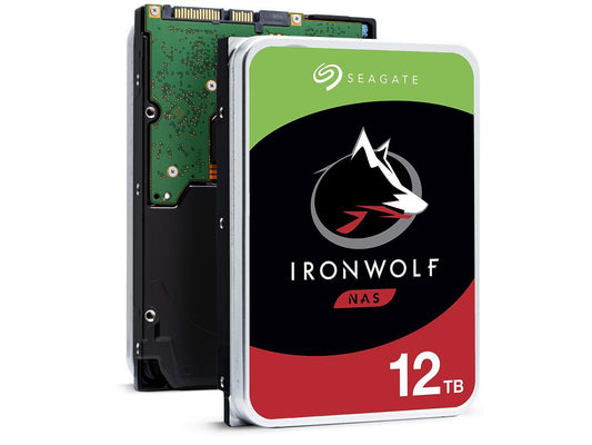 Seagate IronWolf 12TB NAS Hard Drive 7200 RPM 256MB Cache SATA 6.0Gb/s CMR 3.5" Internal HDD for RAID Network Attached Storage ST12000VN0008 - OEM