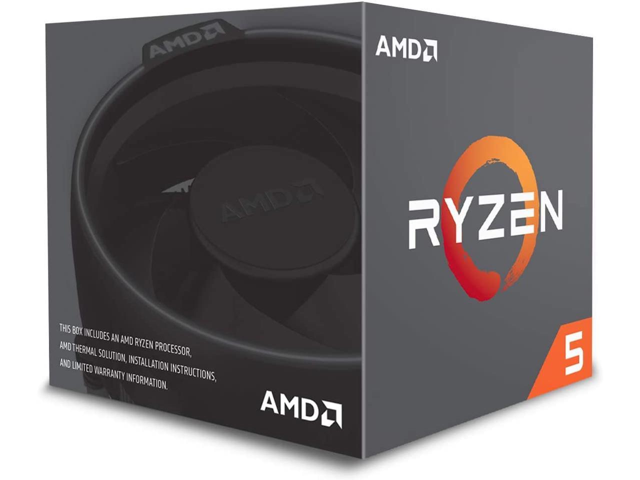 AMD Desktop Ryzen 5 1600 65W AM4 Processor with Wraith Stealth Cooler