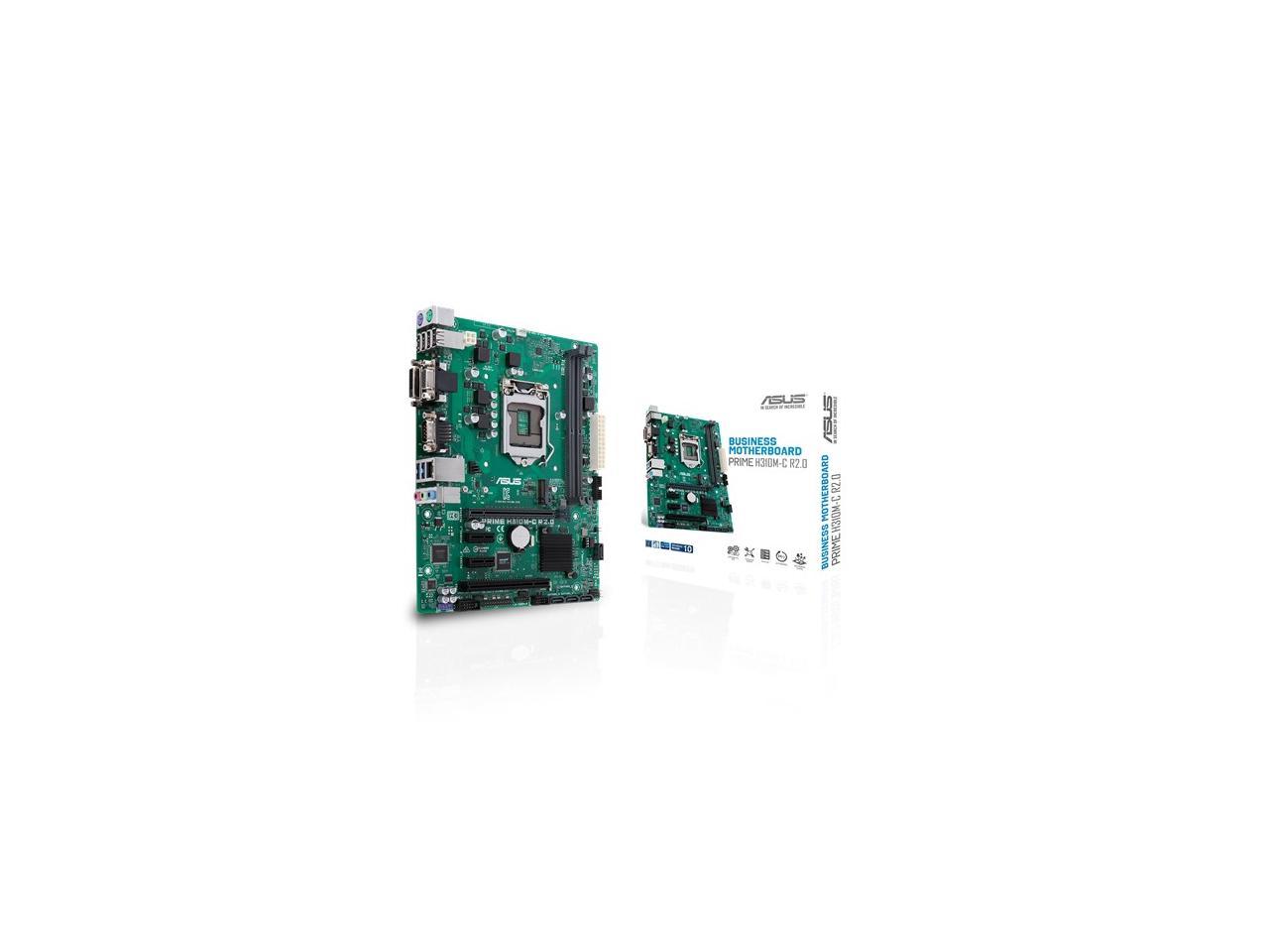 ASUS Prime H310M-C R2.0/CSM-SI LGA 1151 (300 Series) Intel H310 SATA 6Gb/s uATX Intel Motherboard