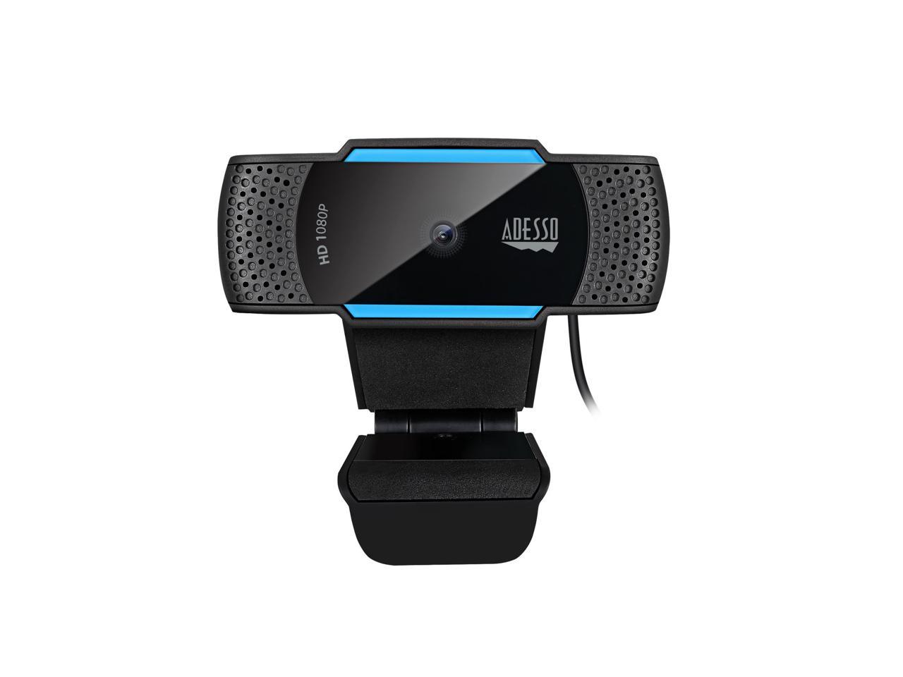 Adesso CyberTrack H5 1080p HD USB Auto Focus Webcam with Built-In Dual Microphone