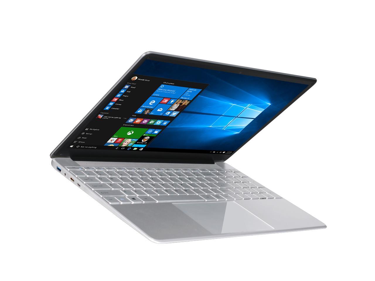 KUU-A8S 15.6inch Silver Laptop Intel Celeron Processor J3455 Up to 2.3GHz 6GB DDR3 RAM 256GB SSD Windows 10 Office Work Notebook Computer