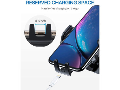 Car Phone Mount Ultimate Smartphone Car Air Vent Holder Easy Clamp Cradle Hands-Free Compatible with iPhone 11/11 Pro/11 Pro Max/8 Plus/8/X/XR/XS/SE Samsung Galaxy S20/S20+/S10/S9/Note 20/10