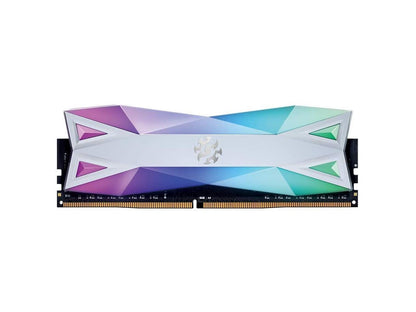 XPG DDR4 D60G RGB 16GB (2x8GB) 3200MHz PC4-25600 U-DIMM CL16-20-20 Desktop Memory Kit White (AX4U320038G16A-DW60)