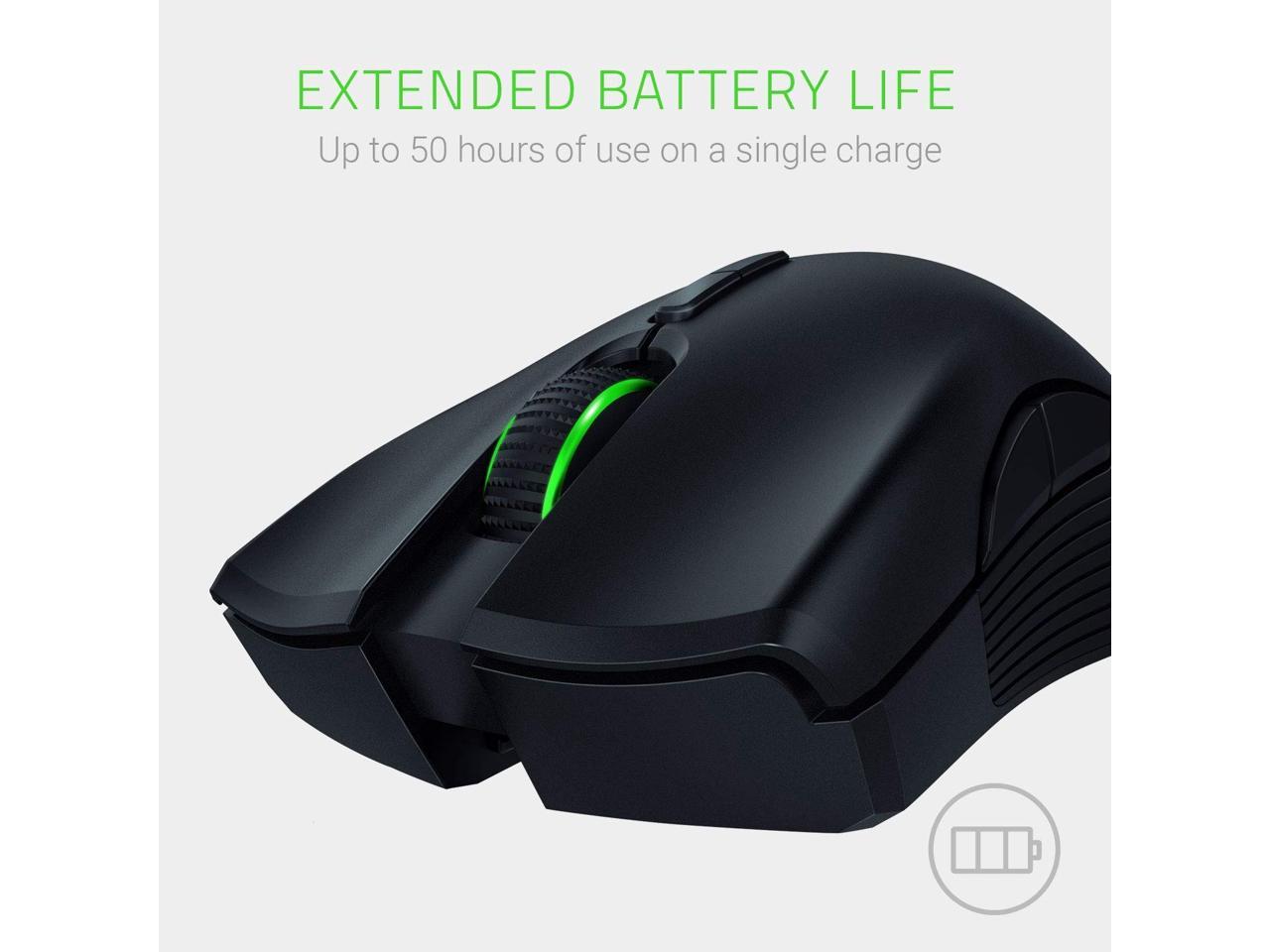 Razer Mamba Wireless Gaming Mouse - 16,000 DPI 5G Advanced Optical Sensor
