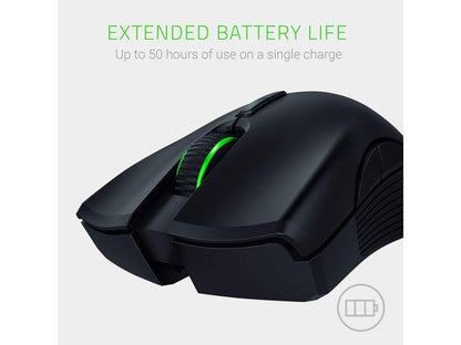 Razer Mamba Wireless Gaming Mouse - 16,000 DPI 5G Advanced Optical Sensor