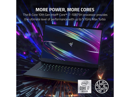 Razer Blade 15.6" Gaming laptop -FHD - 300Hz - i7 - RTX 2070s - 512 GBGB - Black 32 GB Laptop