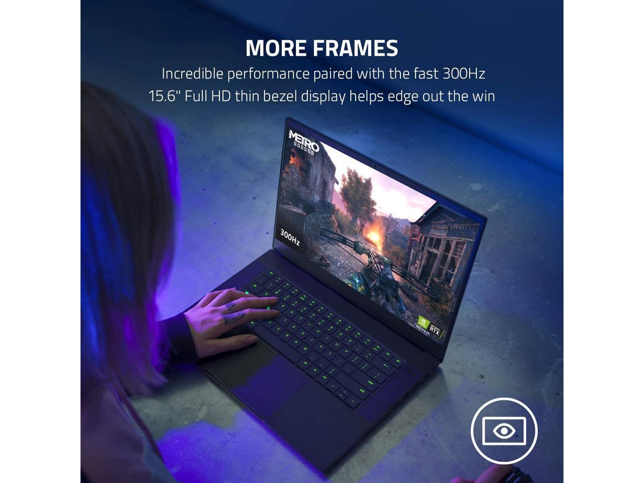 Razer Blade 15.6" Gaming laptop -FHD - 300Hz - i7 - RTX 2070s - 512 GBGB - Black 32 GB Laptop