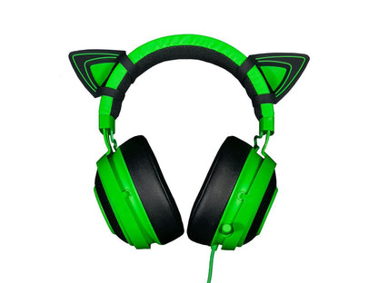 Kitty Ears for Razer Kraken - Water Resistant Construction - Green