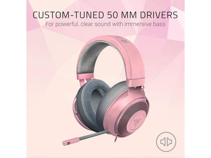 razer kraken gaming headset 2019: lightweight aluminum frame - retractable noise cancelling mic - for pc, xbox, ps4, nintendo s