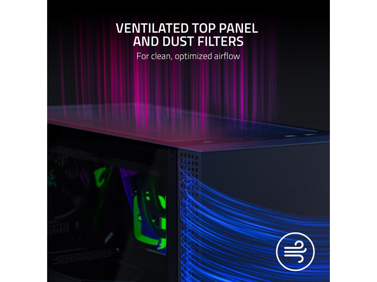 Razer Tomahawk ATX - Mid Tower Desktop Gaming Chassis PC Case Tempered Glass RGB