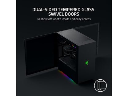 Razer Tomahawk ATX - Mid Tower Desktop Gaming Chassis PC Case Tempered Glass RGB