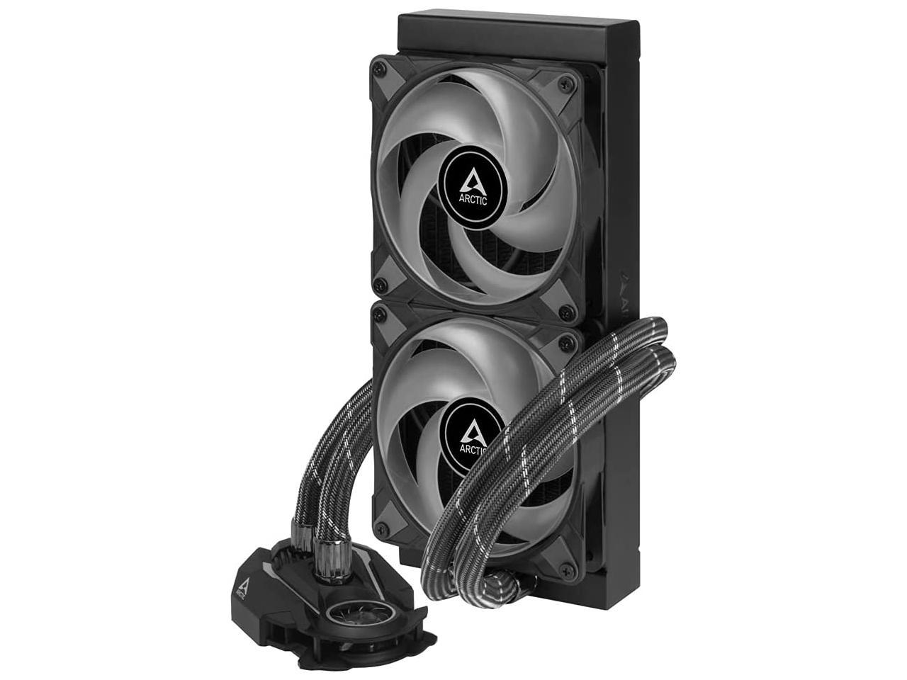 ARCTIC Liquid Freezer II 240 A-RGB - Multi-Compatible All-in-one CPU AIO Water Cooler with A-RGB, Compatible with Intel & AMD, efficient PWM-Controlled Pump, Fan Speed: 200-1800 RPM - Black