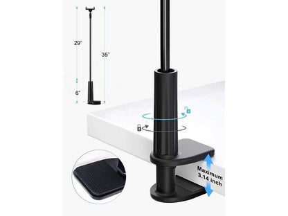 Gooseneck Bed Phone Holder Mount, Flexible Long Arm Clip Clamp for Desk, Bendy Lazy Bracket Bedside Stand, for iPhone 11 Pro Xs Max XR X 8 7 6 Plus Samsung S20 S10 S9 S8 Plus GPS