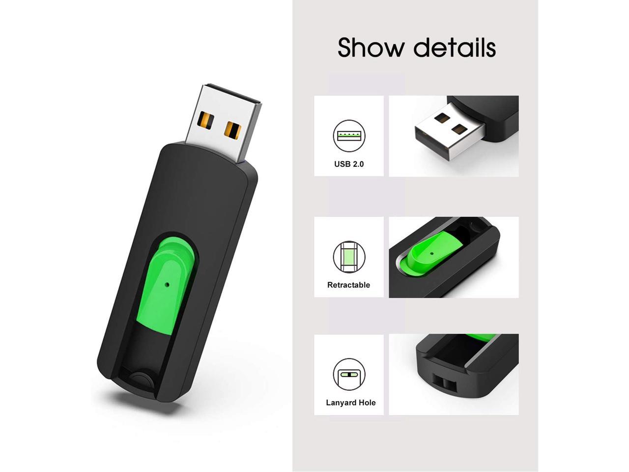 64 GB Flash Drive USB Flash Drive 64GB Thumb Drive USB 2.0 Memory Stick Zip Drive Backup Jump Drive Single 64GB 64G USB Drive for PC Laptop