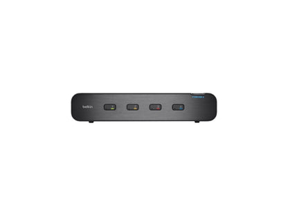 Belkin F1DN104E-3 - Advanced Secure Dual-Head DVI-I KVM Switch; 4-Port, PP3.0