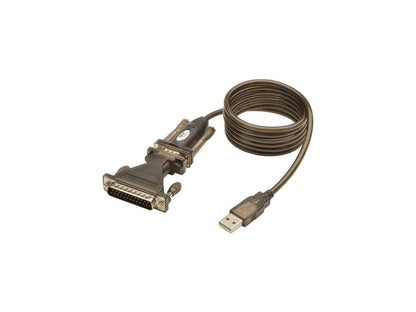 Tripp Lite U209005DB25 Black USB TO RS232 Cable