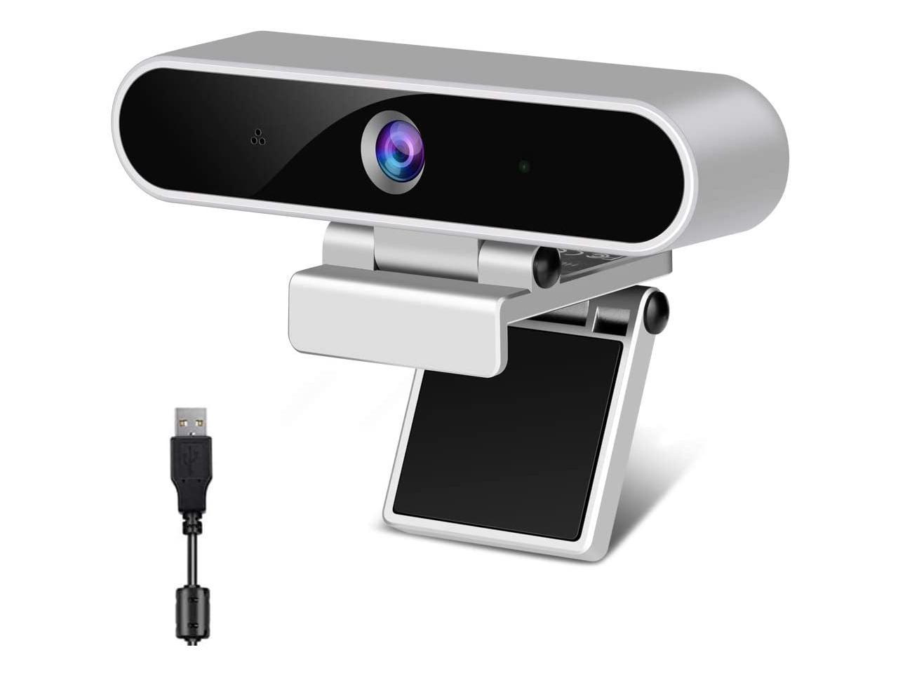 Webcam with Microphone,Camera for Computer Desktop 1080P HD Webcam,Plug and Play USB Webcam for Laptop Flexible Rotatable Clip and Tripod,Privacy Cover for Video Calling Recording Conferencing