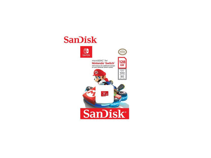 SanDisk 128GB microSDXC UHS-I for Nintendo Switch, Speed Up to 100MB/s (SDSQXAO-128G-GNCZN)