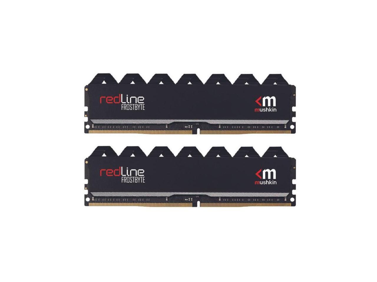 Mushkin REDLINE - DDR4 UDIMM - 288-pin Desktop Ram - Non-ECC - FROSTBYTE Heatsink (MRC4U)