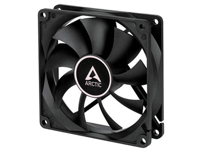 ARCTIC 92 mm F9 PWM Case Fan Signal regulates Fan Speed, Very Quiet Motor Computer Black Model ACFAN00213A