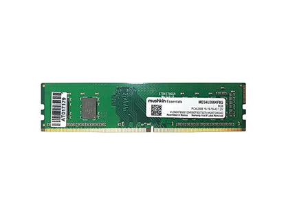 Mushkin 8GB (1X8) Essentials DDR4 2666MHz PC4-21300 DIMM Desktop Memory Model MES4U266KF8G