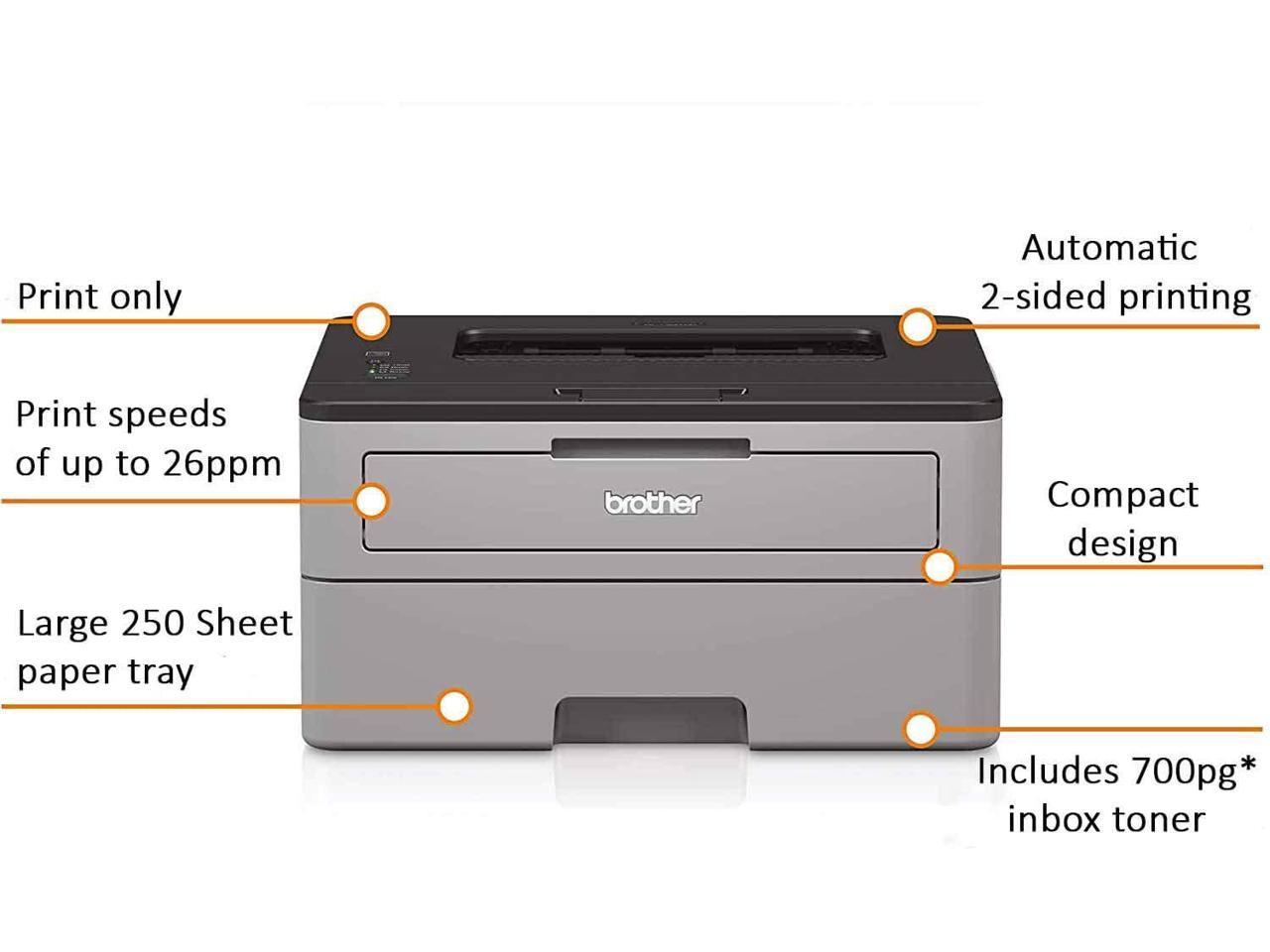 Brother HL-L2300D Monochrome Laser Printer with Duplex Printing