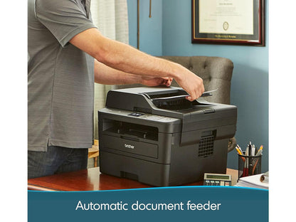 Brother Compact Monochrome Laser All-in-One Multi-function Printer, MFCL2750DWXL, Up to Two Years of Printing Included