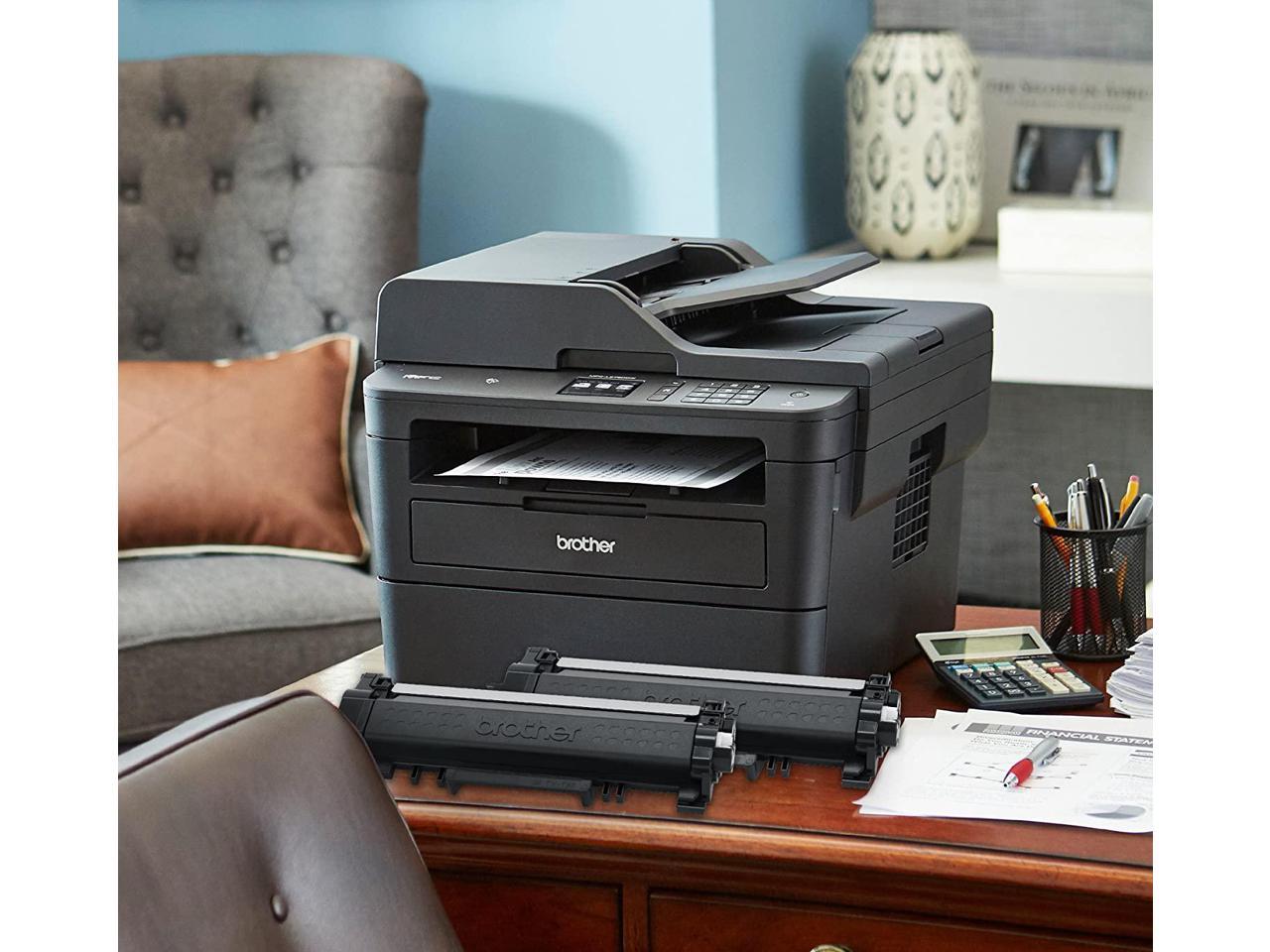 Brother Compact Monochrome Laser All-in-One Multi-function Printer, MFCL2750DWXL, Up to Two Years of Printing Included
