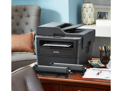 Brother Compact Monochrome Laser All-in-One Multi-function Printer, MFCL2750DWXL, Up to Two Years of Printing Included
