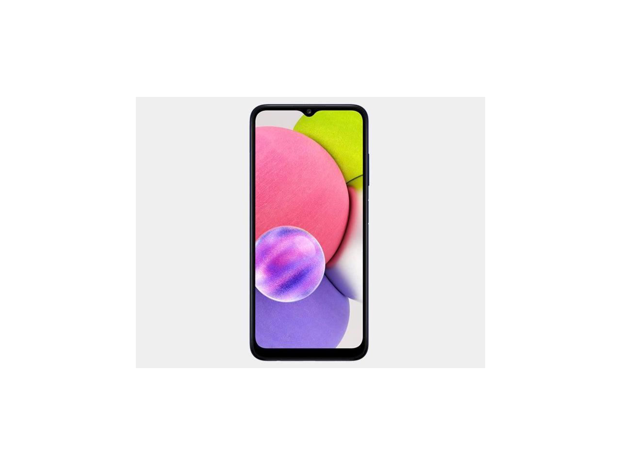 Samsung Galaxy A03s (A037M) 64GB Dual SIM, GSM Unlocked, (CDMA Verizon/Sprint/Boost Not Supported) Smartphone Latin American Version No Warranty (Blue)