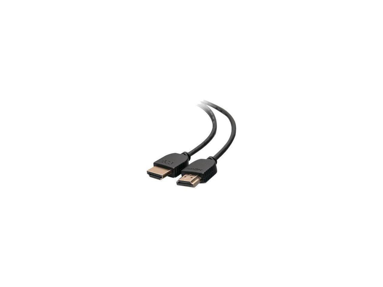 C2G 10ft (3m) Flexible Standard Speed HDMI Cable with Low Profile Connectors - 10 ft HDMI A/V Cable for Computer, Monitor, Projector, Home Theater System, HDTV, Gaming Console, Audio/Video Device, Blu