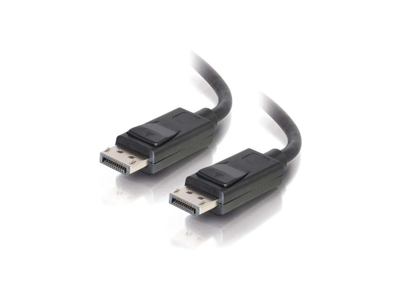 C2G 54424 DisplayPort Cable with Latches M/M, 8K UHD Compatible - Digital Audio Video, Black (20 Feet, 6.09 Meters)