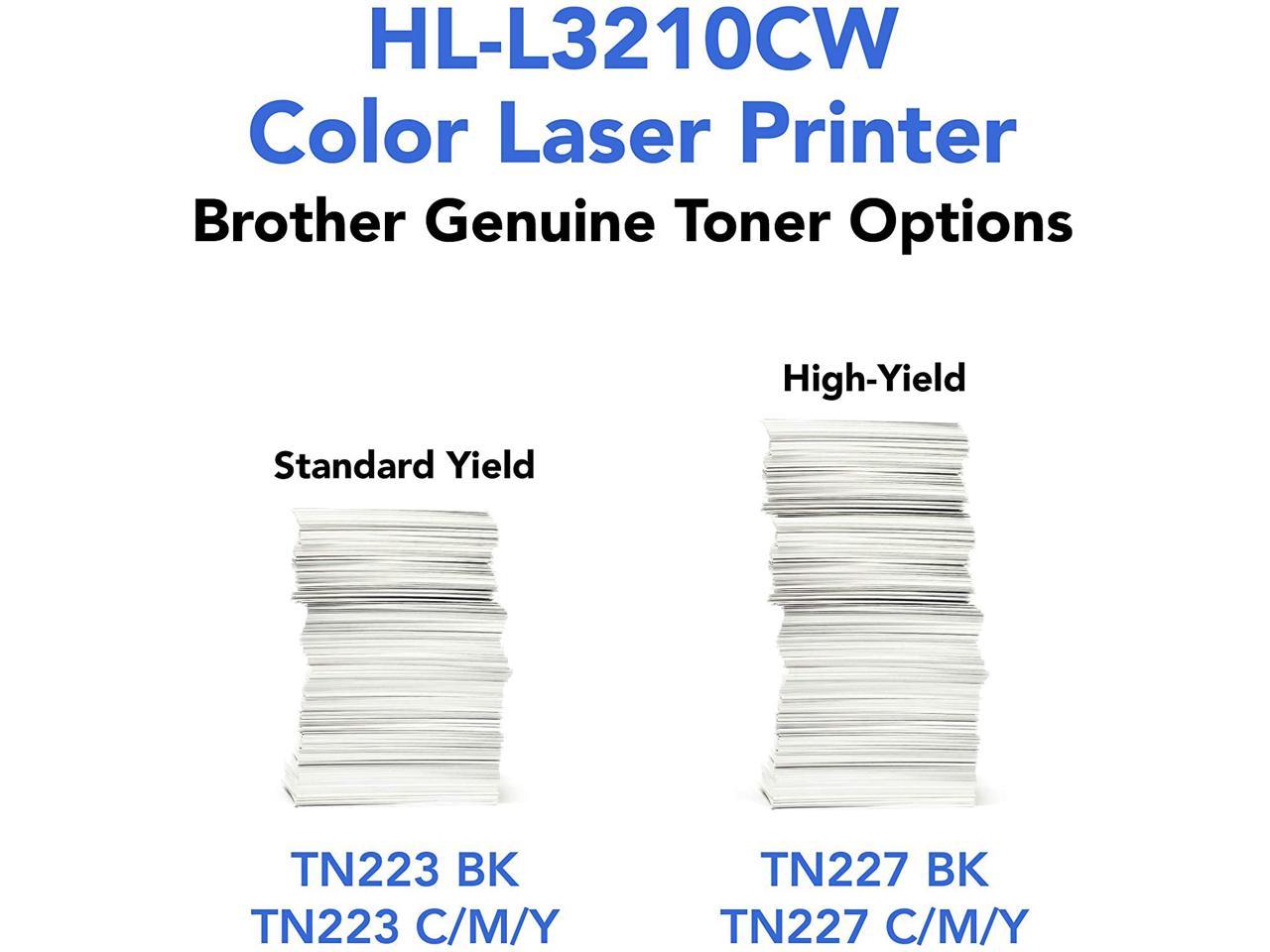 Brother HL-L3210CW Compact Digital Color Printer Providing Laser Printer Quality Results with Wireless