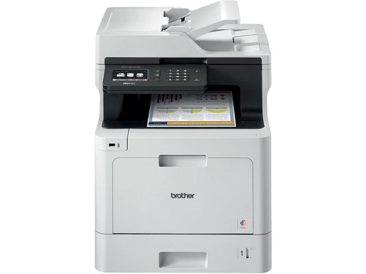Brother Color Laser Printer, Multifunction Printer, All-in-One Printer, MFC-L8610CDW, Wireless Networking, Automatic Duplex Printing, Mobile Printing and Scanning