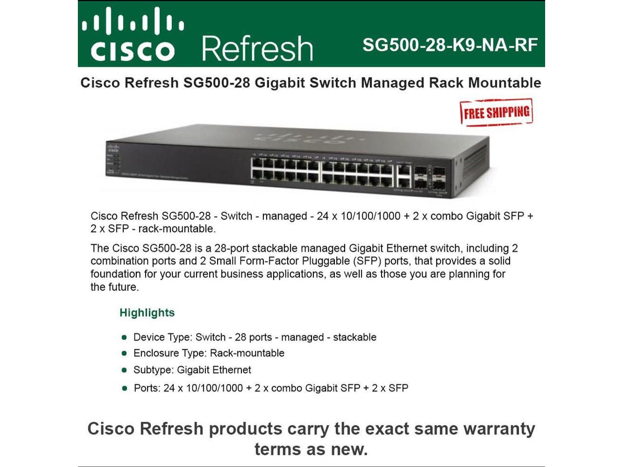 Cisco SG500-28 Ethernet Switch