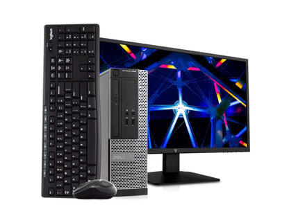 Dell OptiPlex 3020 Small Form PC Desktop Computer, Intel i5-4570, 8GB RAM, 256GB SSD, Windows 10 Pro, New 23.6" FHD LED Monitor, New 16GB Flash Drive, Wireless Keyboard & Mouse, DVD, WiFi