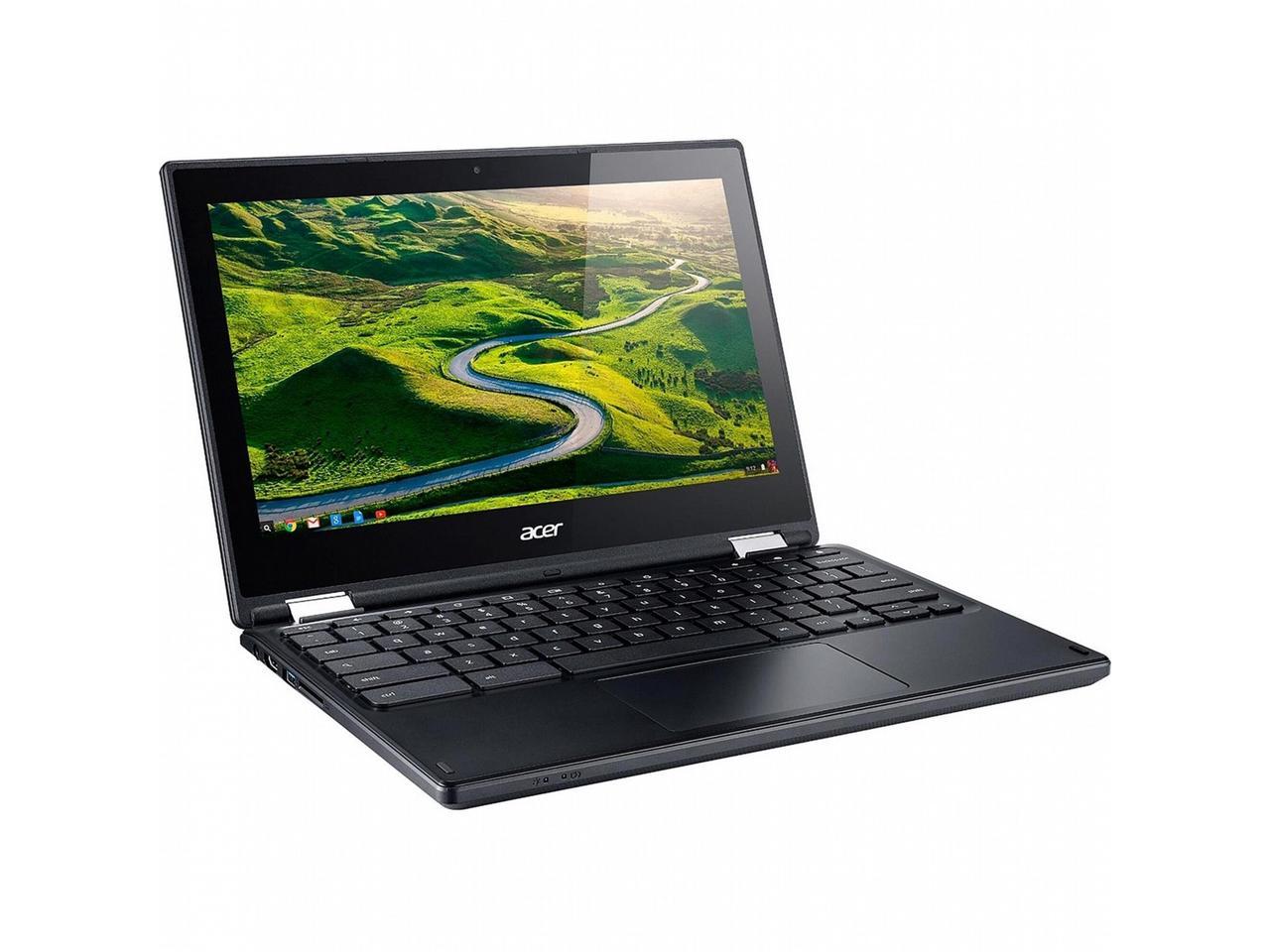 Acer Chromebook C738T-C44Z Tablet Computer, 1.60 GHz Intel Celeron, 4GB DDR3 RAM, 16GB SSD Hard Drive, Chrome, 11" Screen