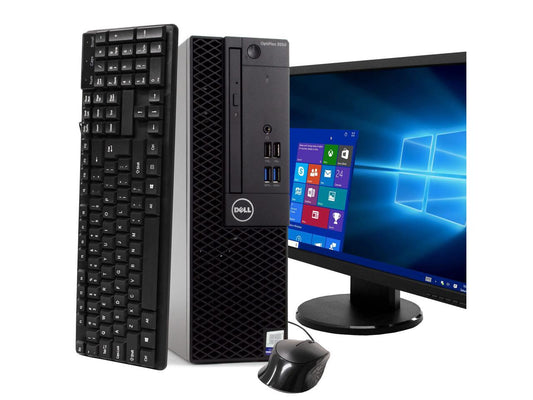 Dell Optiplex 3050 Desktop Computer PC, 3.20 GHz Intel i5 Quad Core Gen 7, 8GB DDR4 RAM, 512GB SSD Hard Drive, Windows 10 Professional 64 bit, 19" Screen