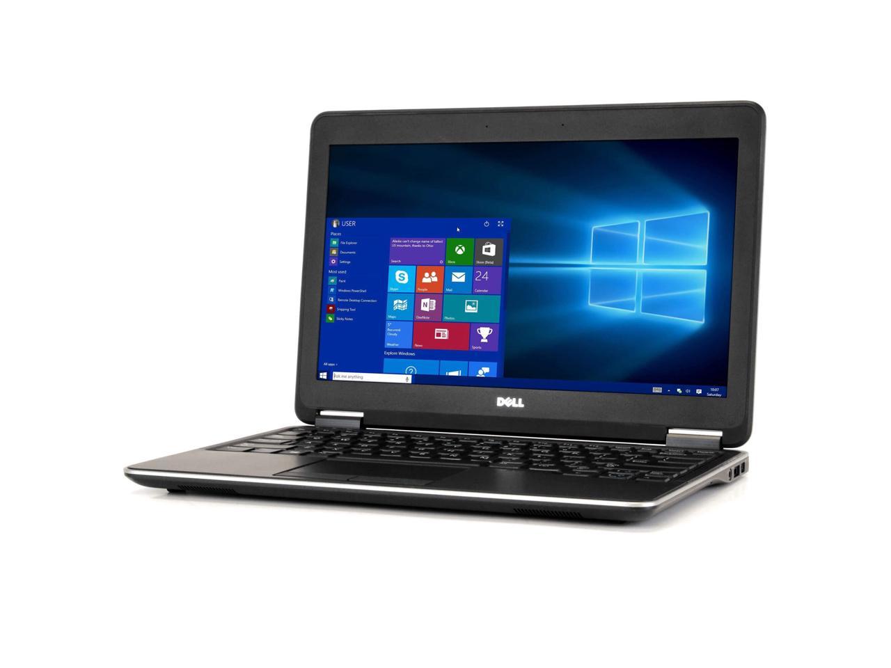 DELL Latitude E7240 Laptop Computer, 1.60 GHz Intel i5 Dual Core Gen 4, 8GB DDR3 RAM, 128GB SSD Hard Drive, Windows 10 Professional 64 Bit, 12" Screen (B GRADE)
