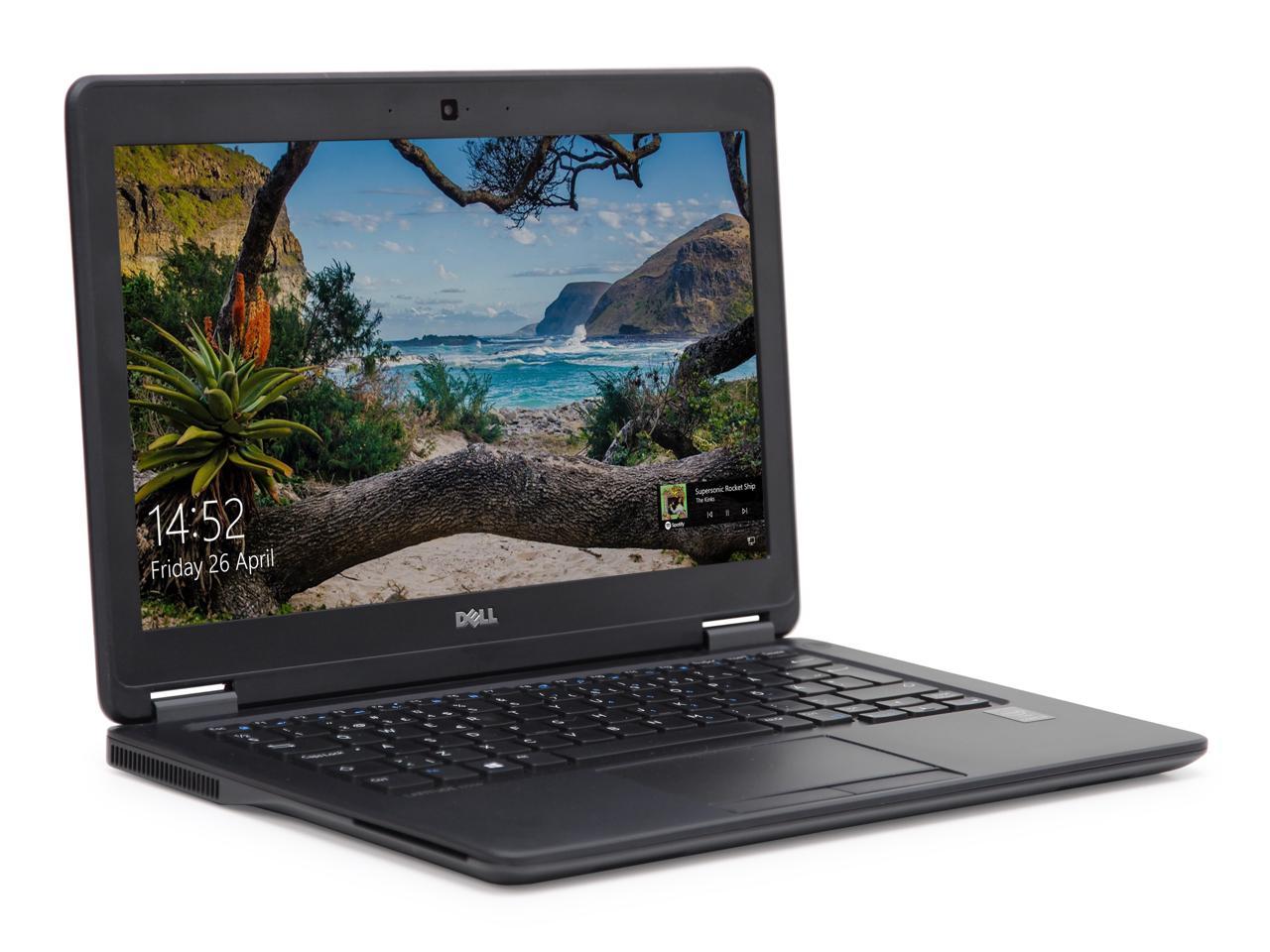 DELL Latitude E7250 Laptop Computer, 2.90 GHz Intel i7 Dual Core Gen 5, 8GB DDR3 RAM, 256GB SSD Hard Drive, Windows 10 Professional 64 Bit, 12" Screen (B GRADE)
