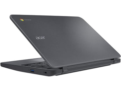 Acer Chromebook C731T-C42N, 1.60 GHz Intel Celeron, 4GB DDR3 RAM, 16GB SSD Hard Drive, Chrome, 11" Screen
