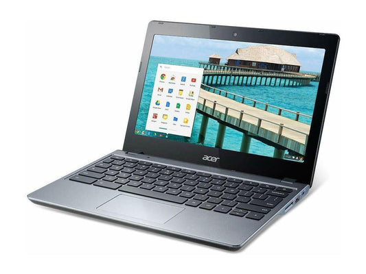 Acer chromebook C720-2844, 1.40 GHz Intel Celeron, 4GB DDR3 RAM, 16GB SSD Hard Drive, Chrome, 11" Screen (Grade B)