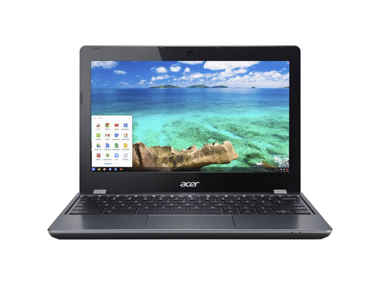 Acer Chromebook C740-C4PE, 1.60 GHz Intel Celeron, 4GB DDR3 RAM, 16GB SSD Hard Drive, Chrome, 11" Screen (Grade B)