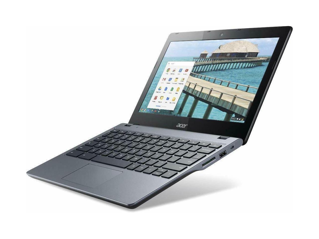 Acer Chromebook C720-2844, 1.40 GHz Intel Celeron, 4GB DDR3 RAM, 16GB SSD Hard Drive, Chrome, 11" Screen (Grade B)