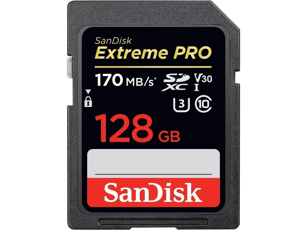 SanDisk 128GB Extreme PRO UHS-I SDXC Memory Card SDSDXXY-128G-ANCIN