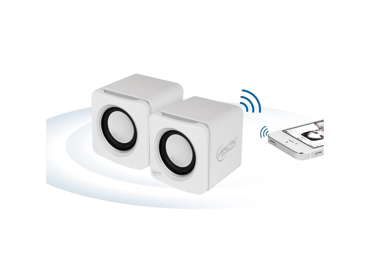 Arctic S111 BT Mobile Bluetooth V4.0 Sound-System with 2 x 2 W RMS Retail Packaging Color White Model SPASO-SP009WH-GBA01