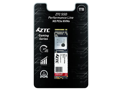 ZTC 1TB M.2 NVMe PCIe 80mm SSD Astounding Performance and High-Endurance Great Upgrade for Gaming Model: ZTC-PCIEG3-001T