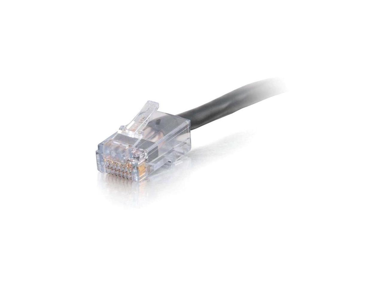 C2G 15301 50FT CAT6 550MHZ ASSEMBLED PLENUM PATCH CABLE - BLACK