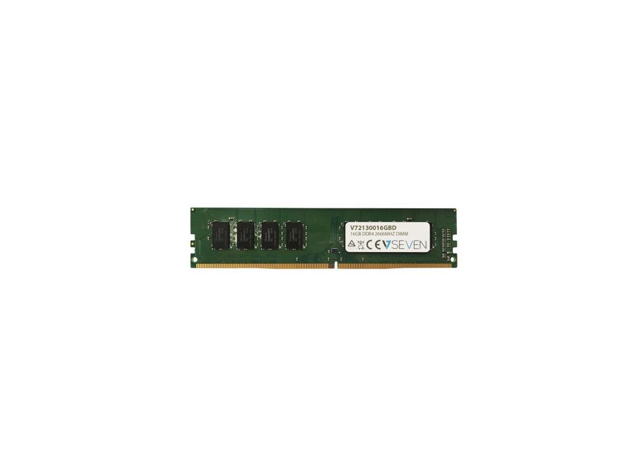 V7 - V72130016GBD - V7 16GB DDR4 PC4-21300 - 2666MHZ 1.2V DIMM Desktop Memory Module - V72130016GBD - 16 GB -